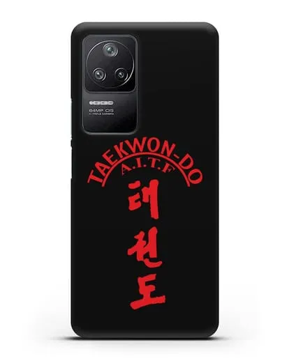 Чехол с надписью Taekwon-do A.I.T.F силиконовый для Xiaomi Poco F4