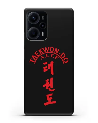 Чехол с надписью Taekwon-do A.I.T.F силиконовый для Xiaomi Poco F5