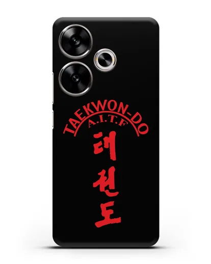 Чехол с надписью Taekwon-do A.I.T.F силиконовый для Xiaomi Poco F6