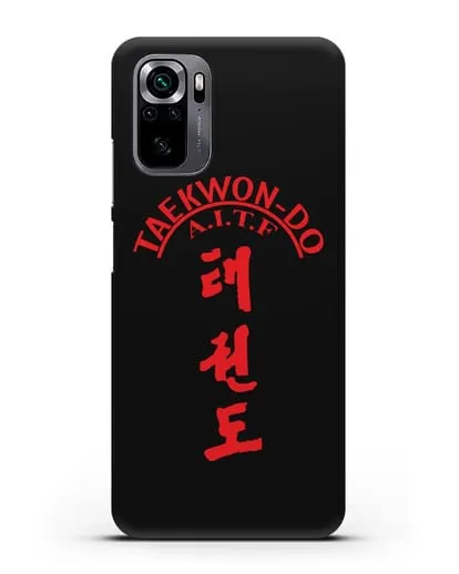 Чехол с надписью Taekwon-do A.I.T.F силиконовый для Xiaomi Poco M5s