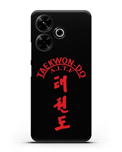 Чехол с надписью Taekwon-do A.I.T.F силиконовый для Xiaomi Poco M6