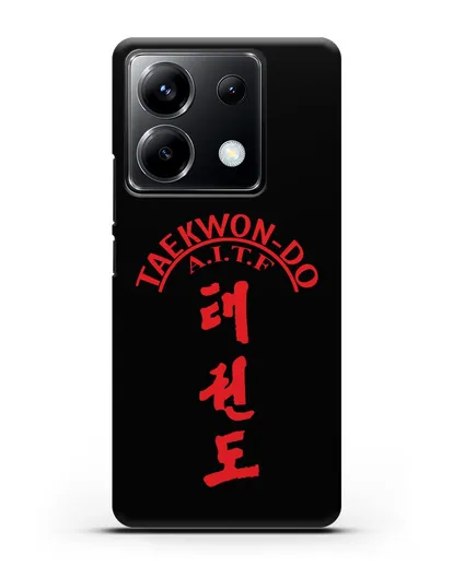 Чехол с надписью Taekwon-do A.I.T.F силиконовый для Xiaomi Poco X6