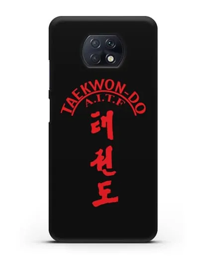 Чехол с надписью Taekwon-do A.I.T.F силиконовый для Xiaomi Redmi Note 9T