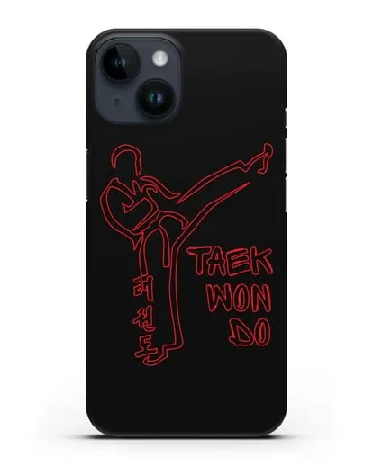 Чехол с изображением Боец Тхэквондо силиконовый для iPhone 14