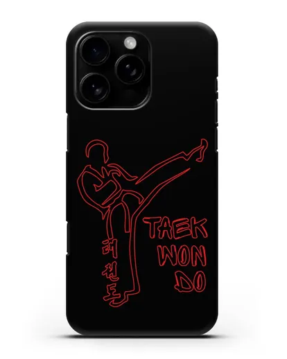 Чехол с изображением Боец Тхэквондо силиконовый для iPhone 16 Pro Max