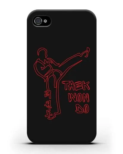 Чехол с изображением Боец Тхэквондо силиконовый для iPhone 4/4s