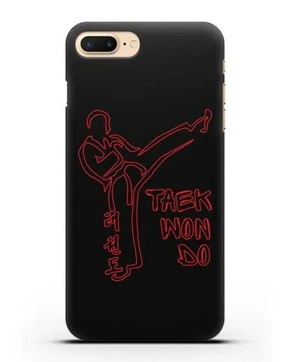 Чехол с изображением Боец Тхэквондо силиконовый для iPhone 7 Plus