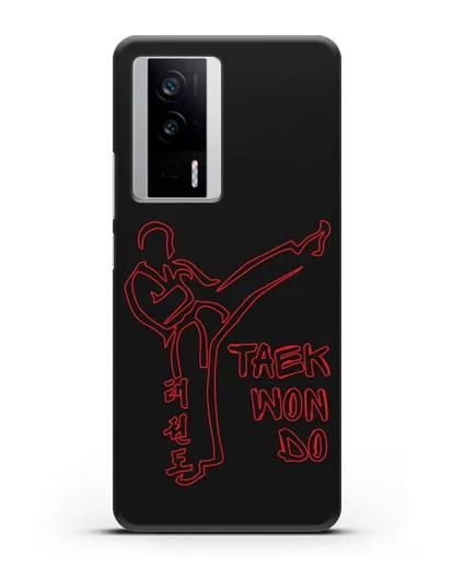 Чехол с изображением Боец Тхэквондо силиконовый для Xiaomi Poco F5 Pro