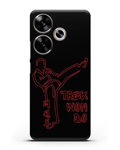 Чехол с изображением Боец Тхэквондо силиконовый для Xiaomi Poco F6