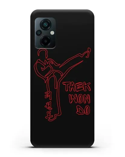 Чехол с изображением Боец Тхэквондо силиконовый для Xiaomi Poco M5