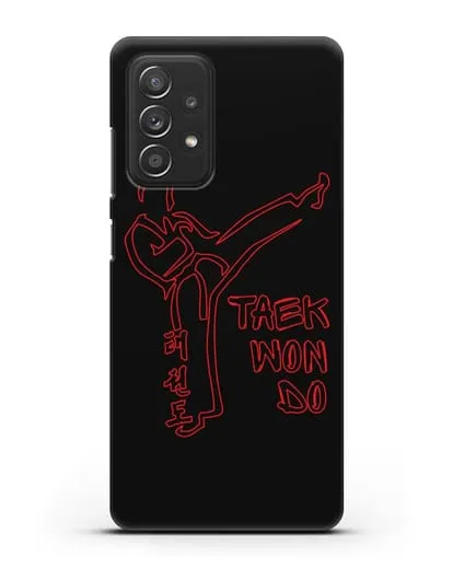 Чехол с изображением Боец Тхэквондо силиконовый для Samsung Galaxy A53