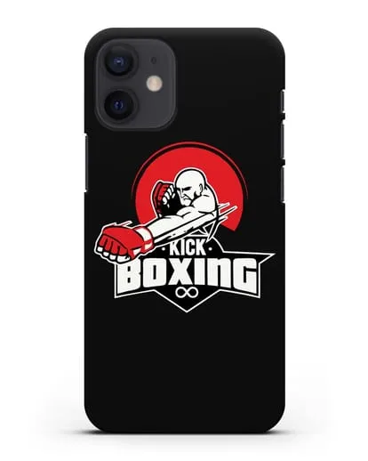 Чехол с изображением бойца и надписью Kick Boxing силиконовый для iPhone 12 mini