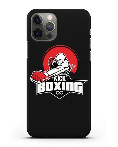 Чехол с изображением бойца и надписью Kick Boxing силиконовый для iPhone 12 Pro