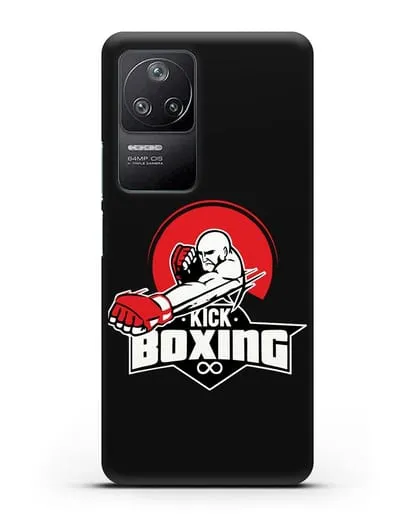 Чехол с изображением бойца и надписью Kick Boxing силиконовый для Xiaomi Poco F4
