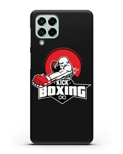 Чехол с изображением бойца и надписью Kick Boxing силиконовый для Samsung Galaxy M53 [SM-M536]