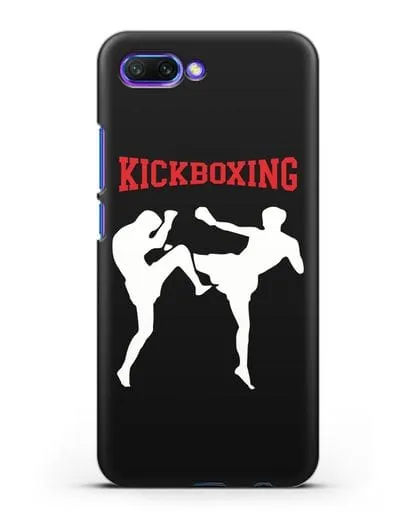 Чехол с изображением бойцов и надписью Kickboxing силиконовый для Honor 10