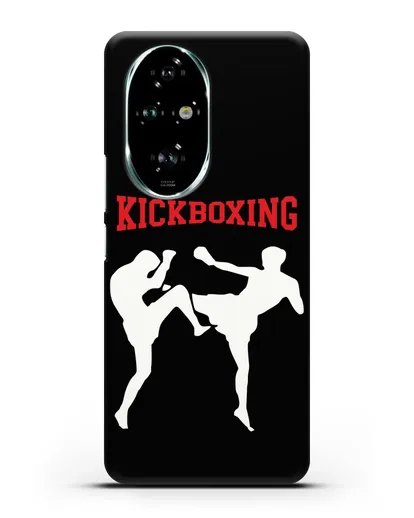 Чехол с изображением бойцов и надписью Kickboxing силиконовый для Honor 200 Pro