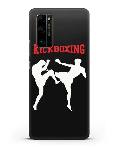 Чехол с изображением бойцов и надписью Kickboxing силиконовый для Honor 30 Pro