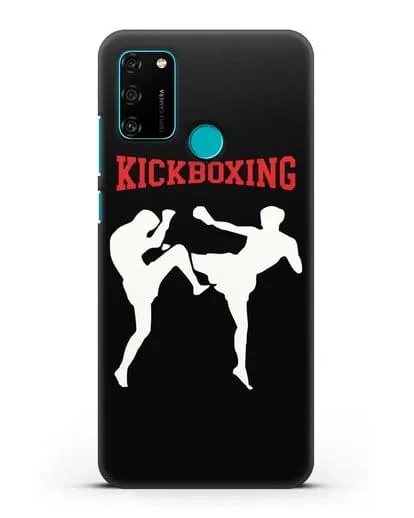 Чехол с изображением бойцов и надписью Kickboxing силиконовый для Honor 9A
