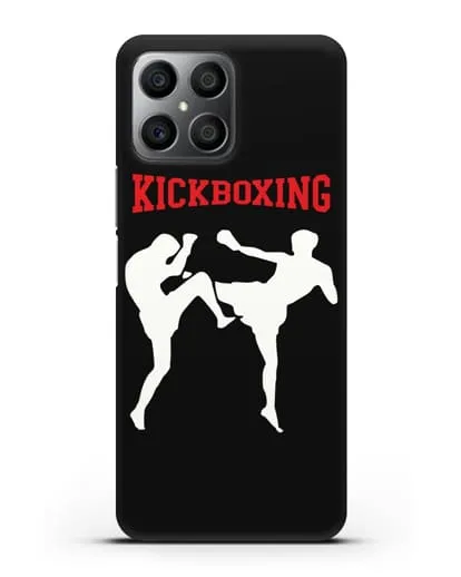 Чехол с изображением бойцов и надписью Kickboxing силиконовый для Honor X8