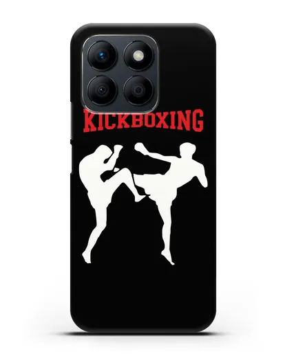 Чехол с изображением бойцов и надписью Kickboxing силиконовый для Honor X8b