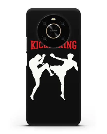 Чехол с изображением бойцов и надписью Kickboxing силиконовый для Honor X9