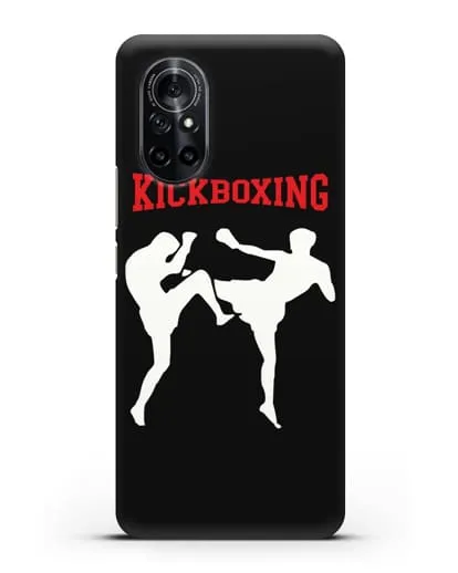 Чехол с изображением бойцов и надписью Kickboxing силиконовый для Huawei Nova 8