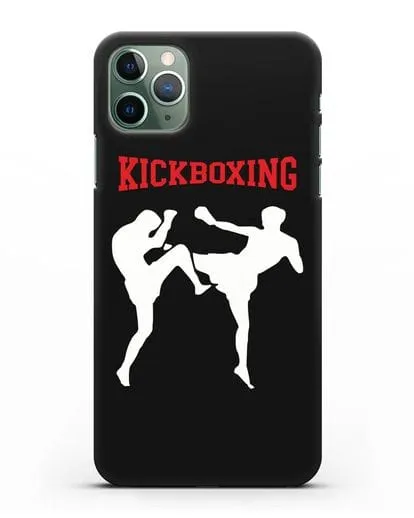 Чехол с изображением бойцов и надписью Kickboxing силиконовый для iPhone 11 Pro