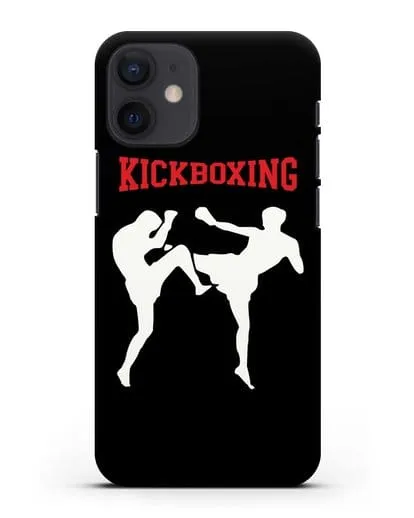 Чехол с изображением бойцов и надписью Kickboxing силиконовый для iPhone 12 mini
