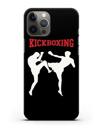 Чехол с изображением бойцов и надписью Kickboxing силиконовый для iPhone 12 Pro Max