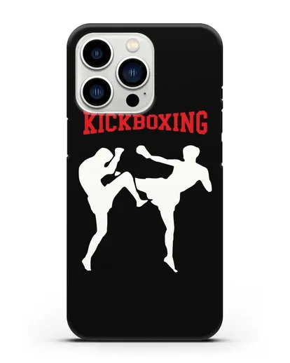 Чехол с изображением бойцов и надписью Kickboxing силиконовый для iPhone 13 Pro