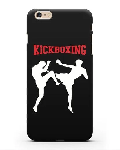 Чехол с изображением бойцов и надписью Kickboxing силиконовый для iPhone 6s Plus
