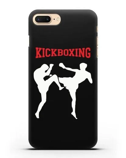 Чехол с изображением бойцов и надписью Kickboxing силиконовый для iPhone 7 Plus