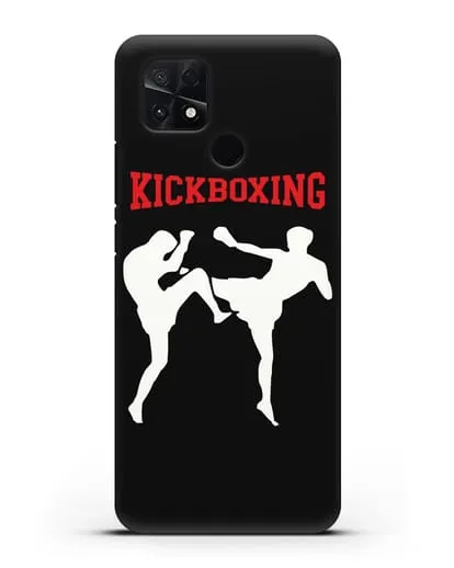 Чехол с изображением бойцов и надписью Kickboxing силиконовый для Xiaomi Poco C40