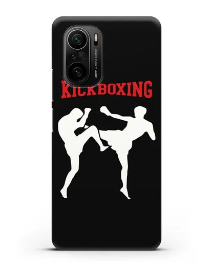 Чехол с изображением бойцов и надписью Kickboxing силиконовый для Xiaomi Poco F3