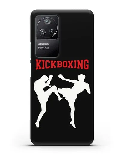Чехол с изображением бойцов и надписью Kickboxing силиконовый для Xiaomi Poco F4