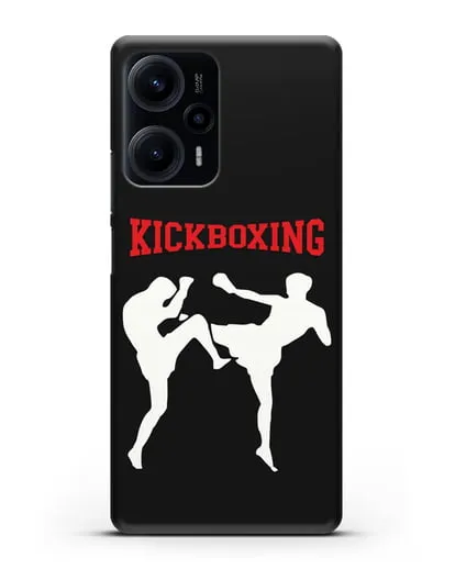 Чехол с изображением бойцов и надписью Kickboxing силиконовый для Xiaomi Poco F5