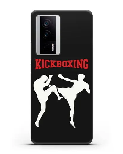 Чехол с изображением бойцов и надписью Kickboxing силиконовый для Xiaomi Poco F5 Pro