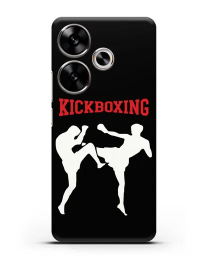 Чехол с изображением бойцов и надписью Kickboxing силиконовый для Xiaomi Poco F6