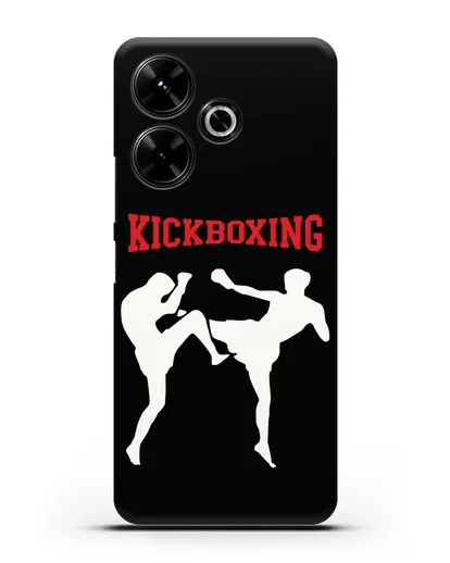 Чехол с изображением бойцов и надписью Kickboxing силиконовый для Xiaomi Poco M6