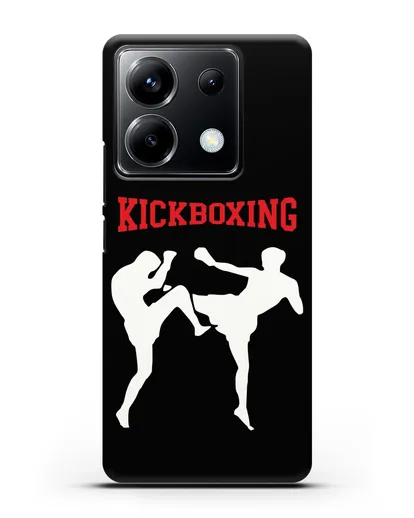 Чехол с изображением бойцов и надписью Kickboxing силиконовый для Xiaomi Poco X6