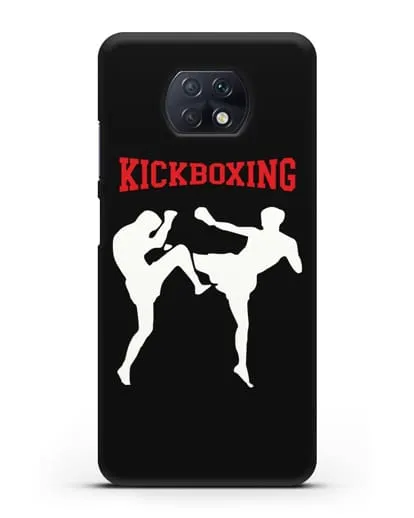Чехол с изображением бойцов и надписью Kickboxing силиконовый для Xiaomi Redmi Note 9T