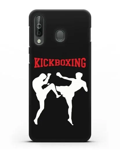 Чехол с изображением бойцов и надписью Kickboxing силиконовый для Samsung Galaxy A40s [SM-A507FN]