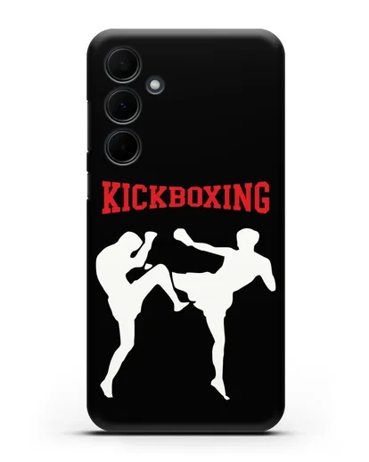 Чехол с изображением бойцов и надписью Kickboxing силиконовый для Samsung Galaxy A55 [SM-A556]