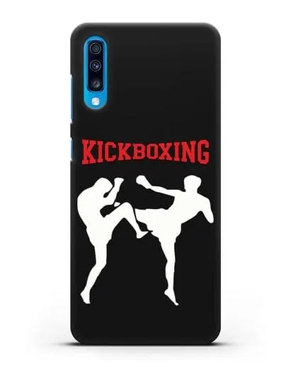 Чехол с изображением бойцов и надписью Kickboxing силиконовый для Samsung Galaxy A70 [SM-A705F]