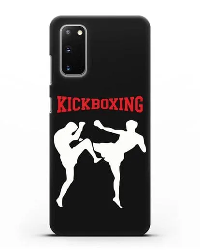 Чехол с изображением бойцов и надписью Kickboxing силиконовый для Samsung Galaxy S20 [SM-G980F]