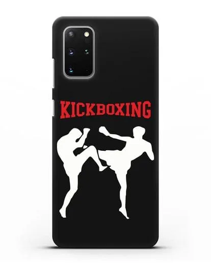 Чехол с изображением бойцов и надписью Kickboxing силиконовый для Samsung Galaxy S20 Plus [SM-G985F]