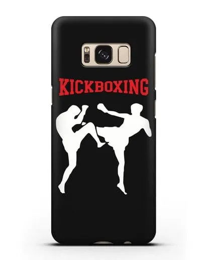 Чехол с изображением бойцов и надписью Kickboxing силиконовый для Samsung Galaxy S8 Plus [SM-G955F]
