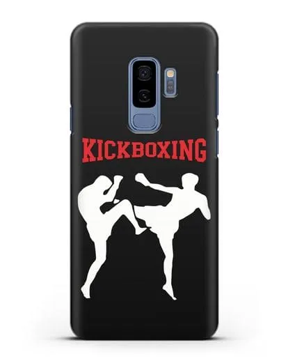 Чехол с изображением бойцов и надписью Kickboxing силиконовый для Samsung Galaxy S9 Plus [SM-G965F]