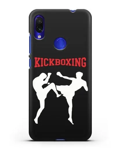 Чехол с изображением бойцов и надписью Kickboxing силиконовый для Xiaomi Redmi Note 7